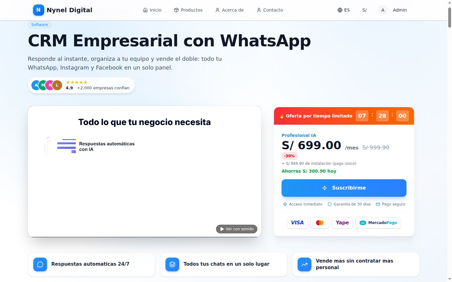 Descubre cada producto
