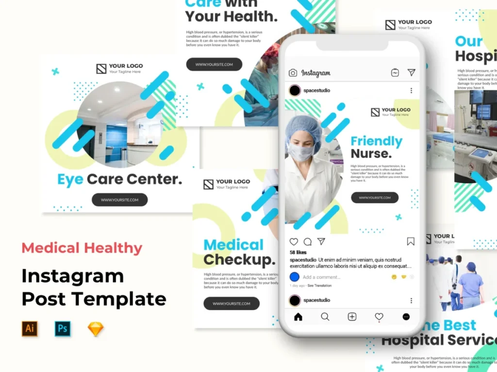 Plantillas Modern Memphis Para Instagram