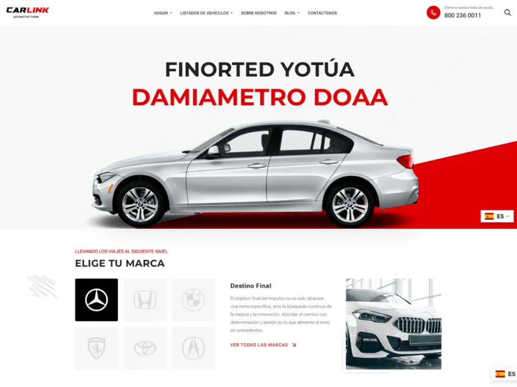 Carlink – Tema WordPress para Concesionarios y Alquiler