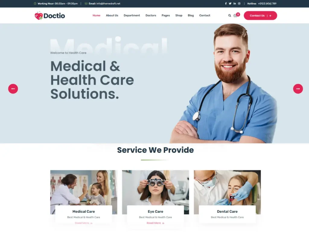 Doctio – Tema WordPress para Médicos y Clínicas