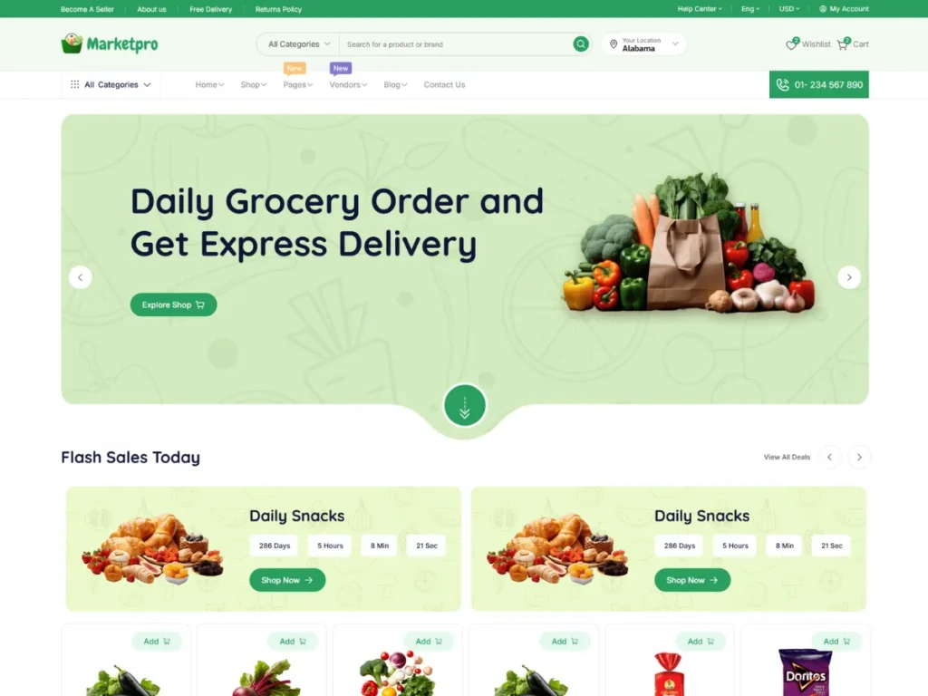 MarketPro – React JS para Marketplace Multivendedor