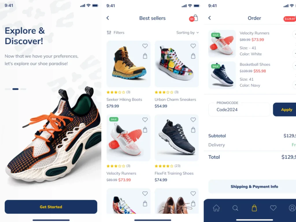 StepHub – Plantilla React Native para Tienda de Zapatos